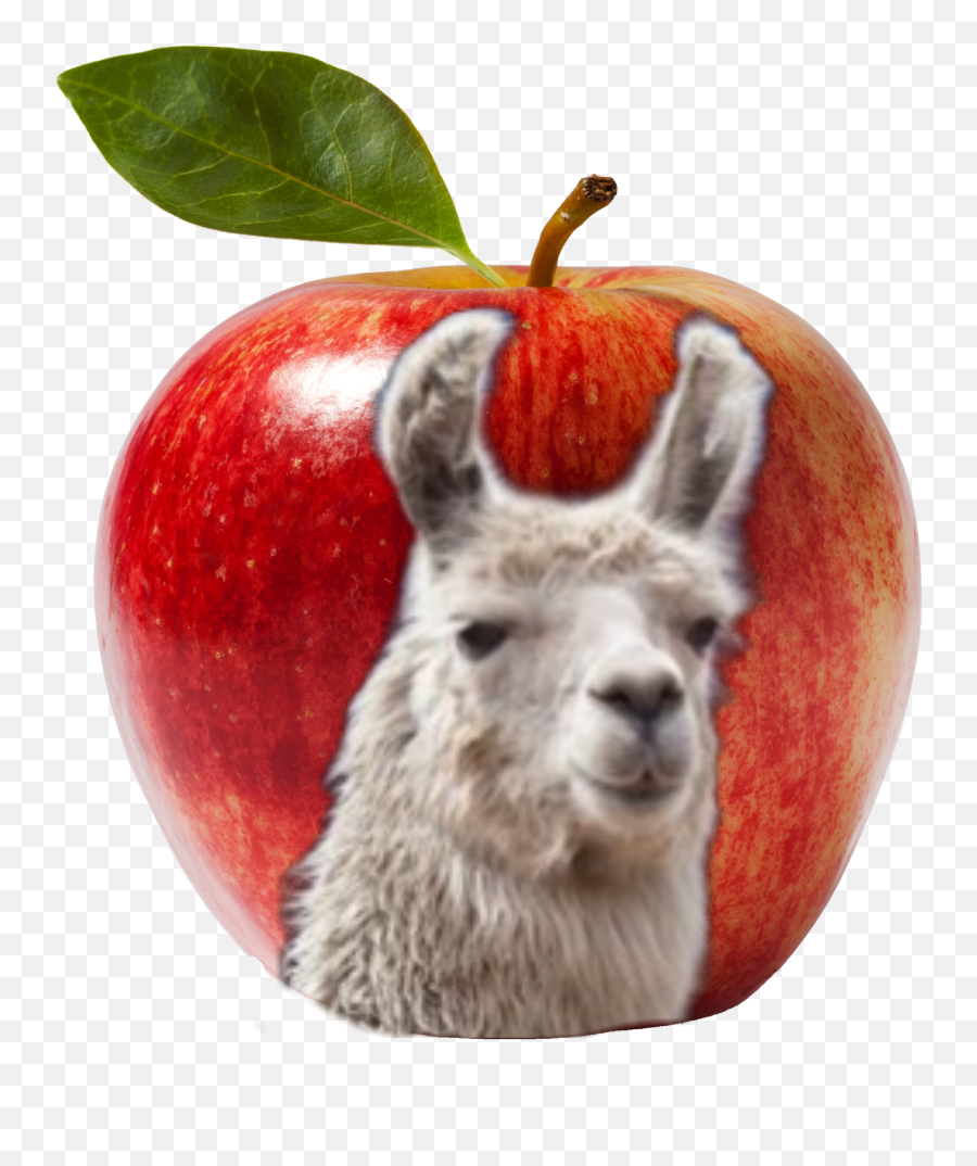 Llama Apple Sticker By Applellama - Png Emoji,Llama Emoji