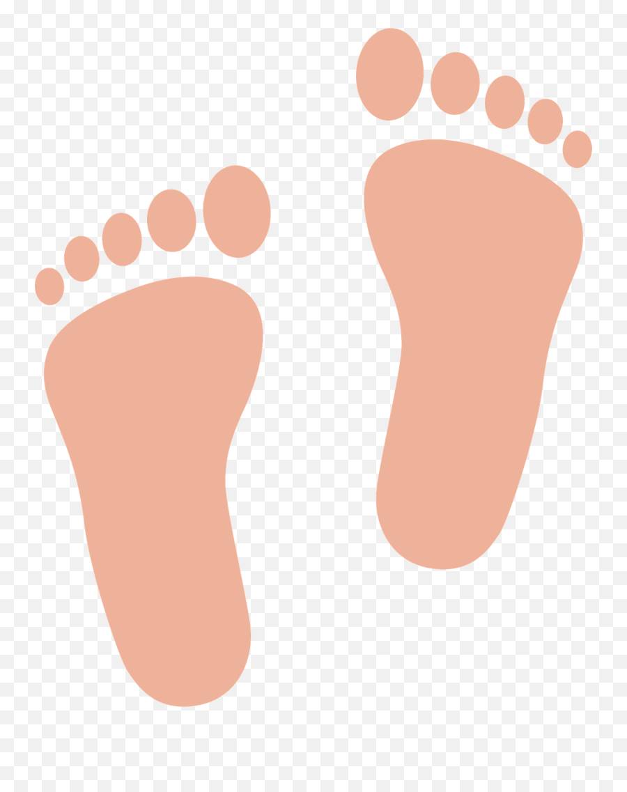 Feet Clipart - Footprint Picture For Kids Emoji,Feet Emoji