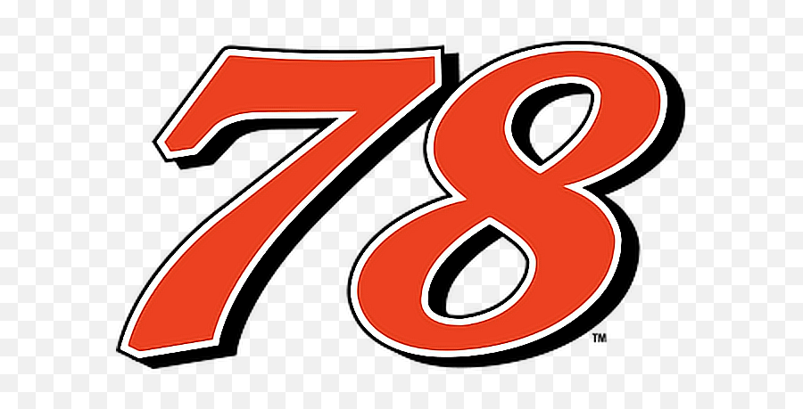 78 Nascar Orange Truexjr Sticker - Nascar Number Font 78 Emoji,2018 Nascar Emojis