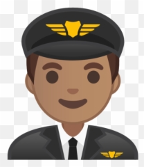 U200d Homem Piloto Com Tom De Pele Médio Emoji,Emoticon De Choro