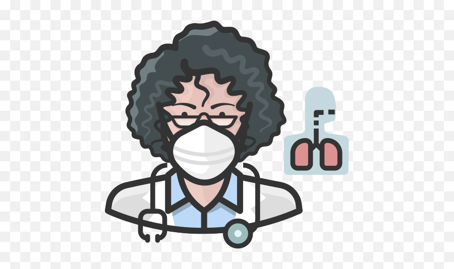 Pulmonologist White Female Coronavirus People Avatar Emoji,Scientsit Emoji