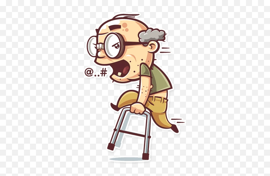 Grandpy - Telegram Sticker English Emoji,:ladder Emoji