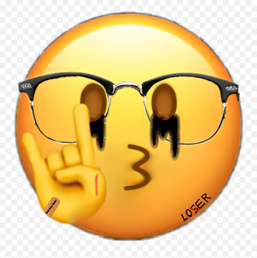 Emoji Myemoji It Black Glasses Sticker By Paula - Happy,Glasses Emoji