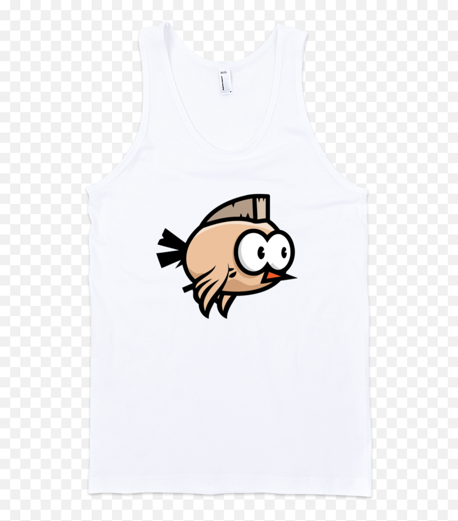 Sparrow Fine Jersey Tank Top Unisex - Sleeveless Emoji,Sparrow Emoji