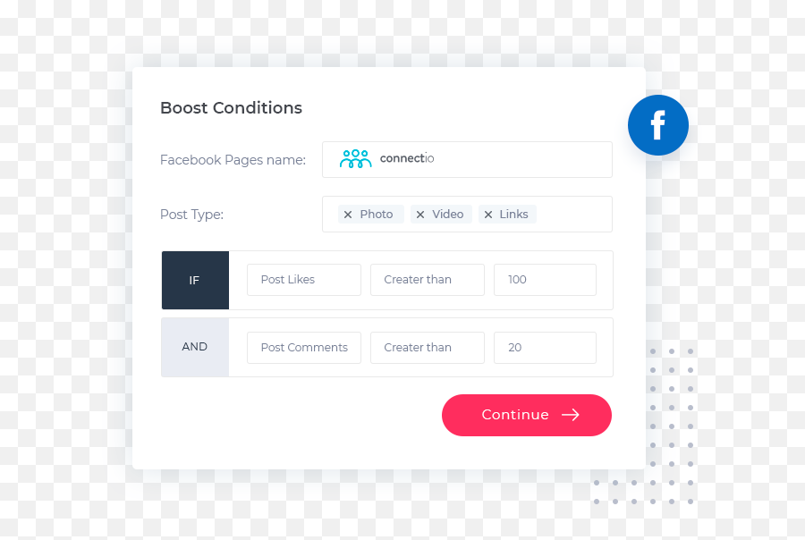 Create Automated Facebook Ads Using Connectautomate - Connectio Dot Emoji,Emotion Facebook Status