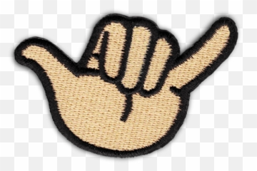 3d Smiley Face Patch - Sign Language Emoji,Facebook Shaka Emoticon