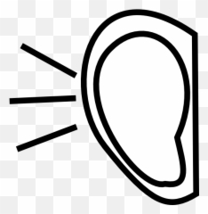 Free Listening Ears Cliparts Download Free Clip Art Free - Cartoon Clipart Ear White Emoji,Ear Emojis