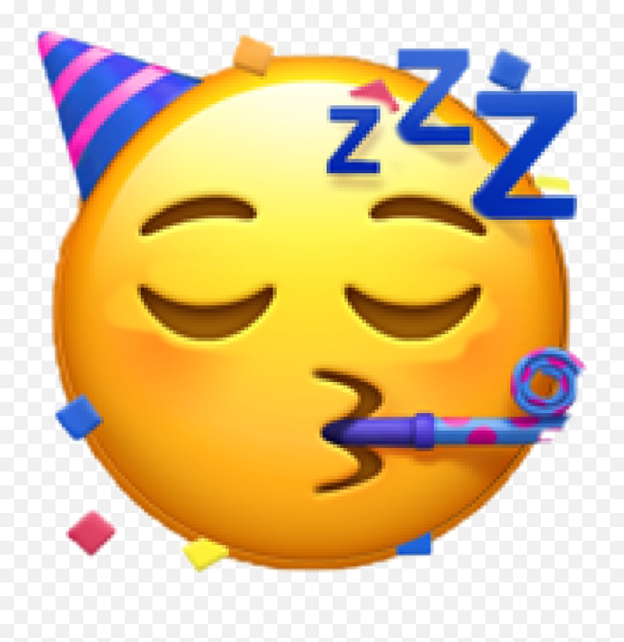 Emoji Face Party Birthday Iphone Emot Sticker By - Happy Birthday Emoji,Surprise Emoji