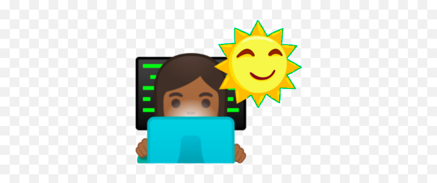 Sunshine In My Code - Happy Emoji,Sunshine Emoticon