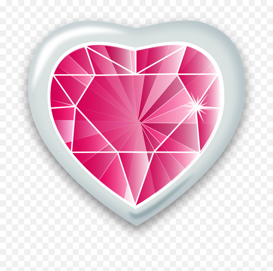 Free Photo Valentine Expensive Ruby Love Red Jewellery Heart - Pink Diamond Heart Drawing Emoji,Corazon Emotion