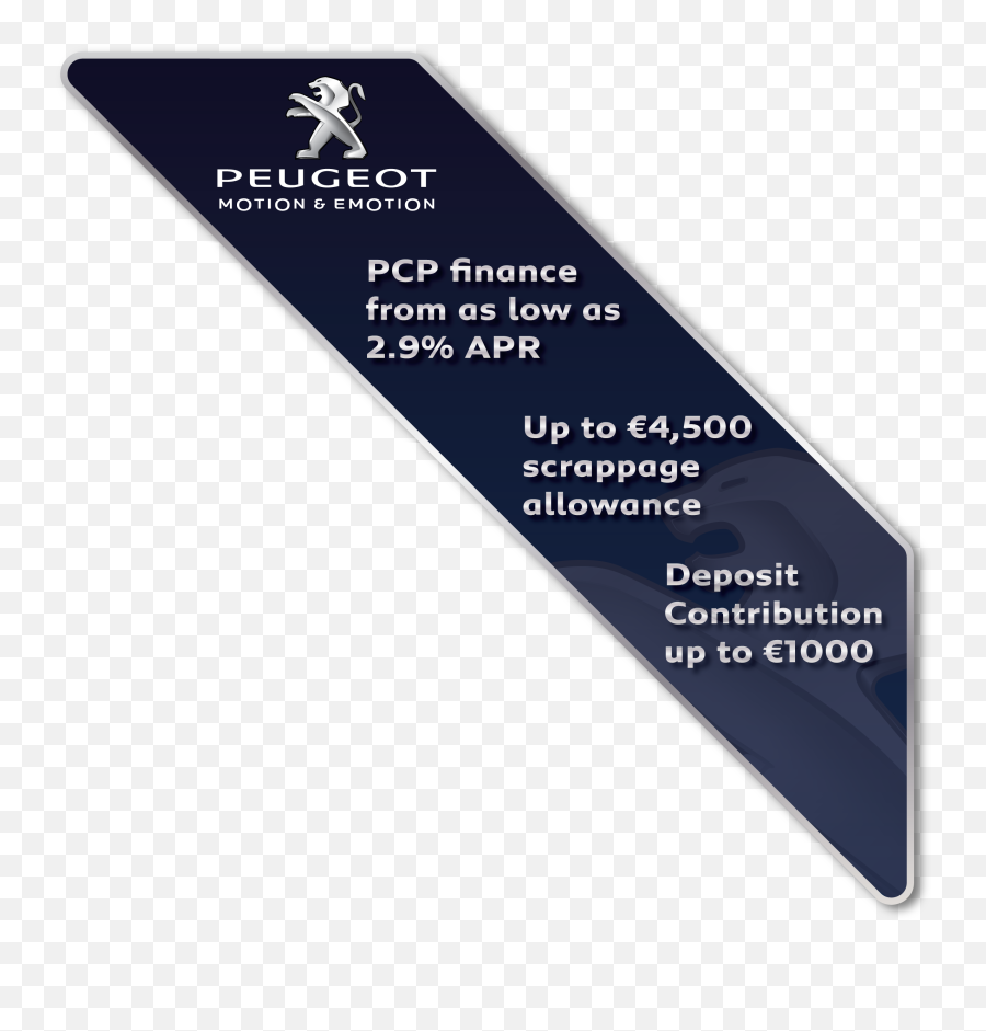 Angled Labels 520mm X 120mm A - Sochaux Emoji,Peugeot Motion And Emotion