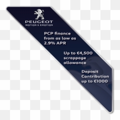 Angled Labels 520mm X 120mm A - Sochaux Emoji,Peugeot Motion And Emotion