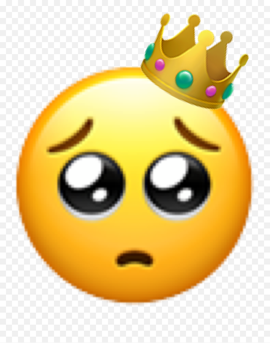 King Rei Cute Fofo Imoji Imoj Sticker - Sad Broken Heart Emoji,Emoticon Rei Png