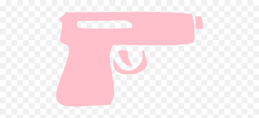 Pink Gun Icon - Pink Gun Icon Transparent Emoji,Facebook Emoticon Weapon