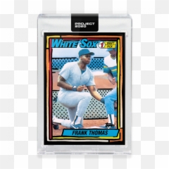 Topps Project 2020 Card 297 - 1990 Topps Frank Thomas Emoji,Emotion Baseball Cards Frank Thomas