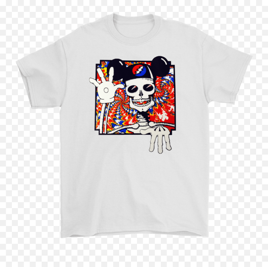 Grateful Dead Skeleton Mickey Mouse - Vintage Grateful Dead Mickey T Shirt Emoji,Grateful Dead Emojis For Iphone