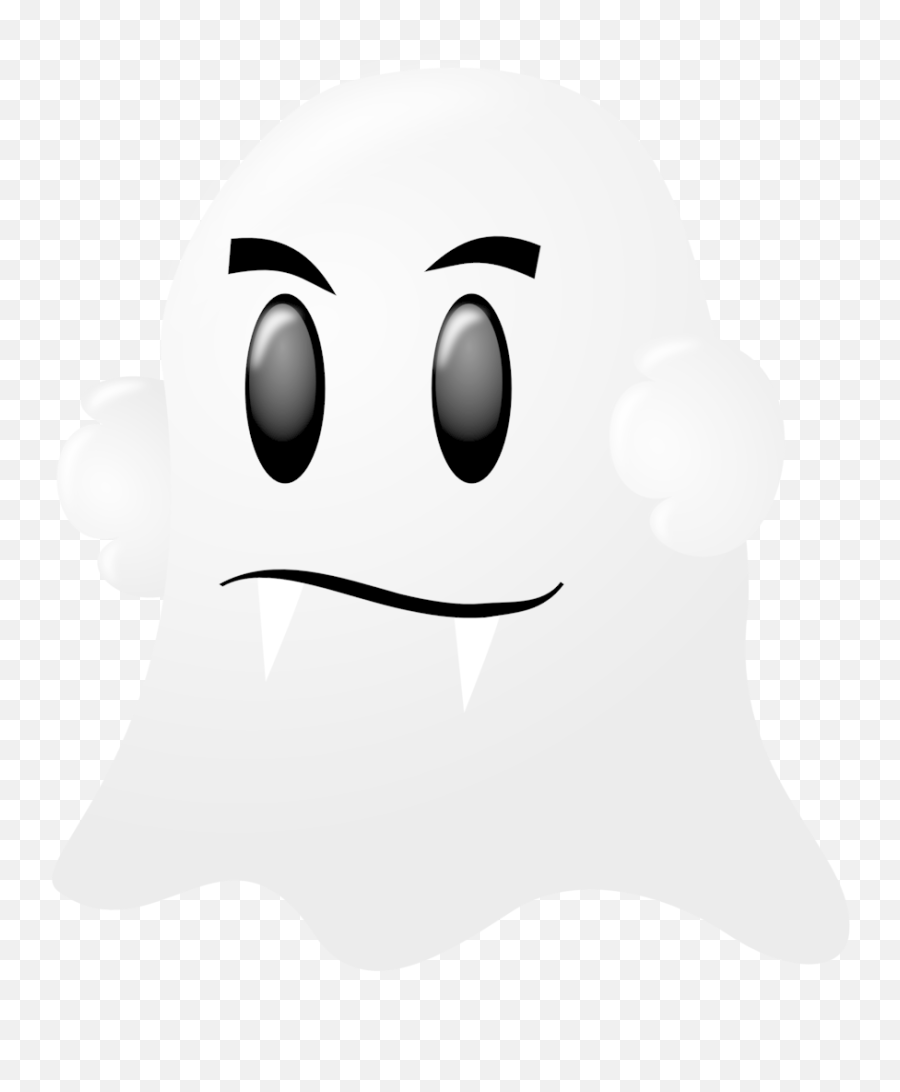 Smiley Nose Cartoon Happiness Character - Ghost Face Cartoon Vector Graphics Emoji,Nose Or No Nose Emoticon