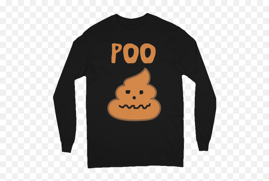 Funny Halloween Poop Emoji Design - Long Sleeve,I Pooped Today Emoji Shirt