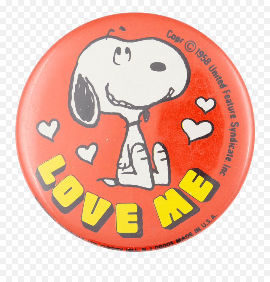 Snoopy Love Me Busy Beaver Button Museum - Snoopy Love Me Emoji,Emoticons Facebook Animated Charlie Brown