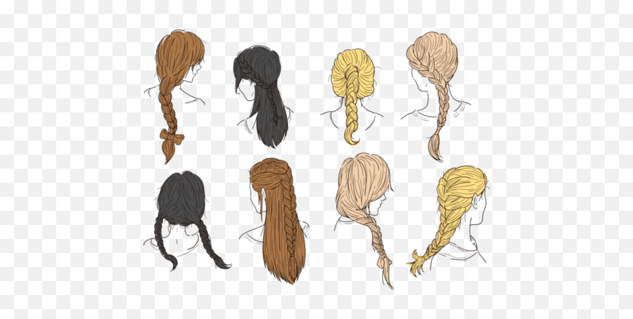 Hair Icons - 20 Free Hair Icons Download Png U0026 Svg Hair In Plaits Emoji,Pictures Of Emotions Hair Braids