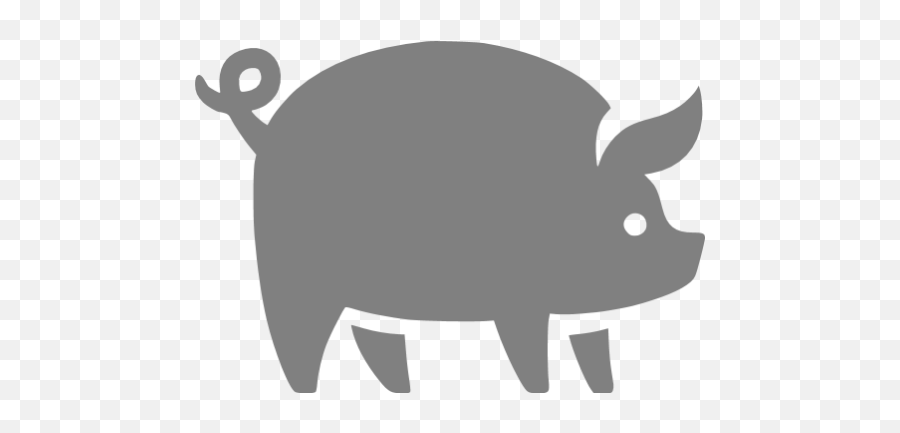 Gray Pig Icon - Pig Icon Png Emoji,How To Type A Pig Emoticon