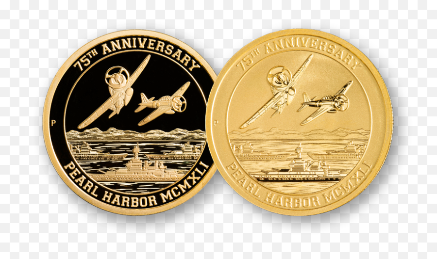 Pearl Harbor Gold Coin - Pearl Harbor Coin Emoji,Emotions Of Pearl Harbor Attack Americans
