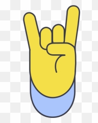 Imágenes Vectoriales Signo De Los Cuernos En Png Y Svg Emoji,Emoticon Enseñando El Dedo