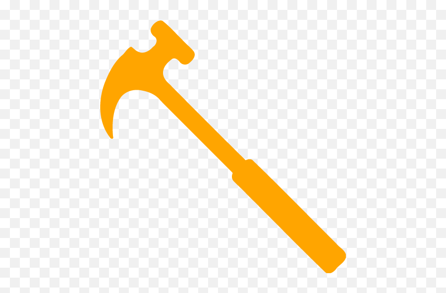 Orange Hammer 4 Icon - Free Orange Hammer Icons Emoji,Car Claw Emoticon