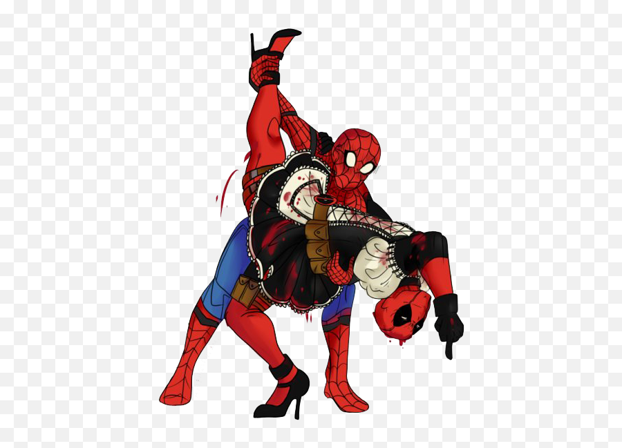 Spiderman And Deadpool Png Clipart Png Mart Emoji,Deadpool Emojis Background