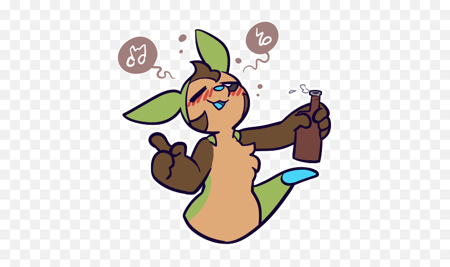 Telegram Sticker Drunk By Blushbane By Hybrid - Mind Fur Emoji,Drunk Emoji