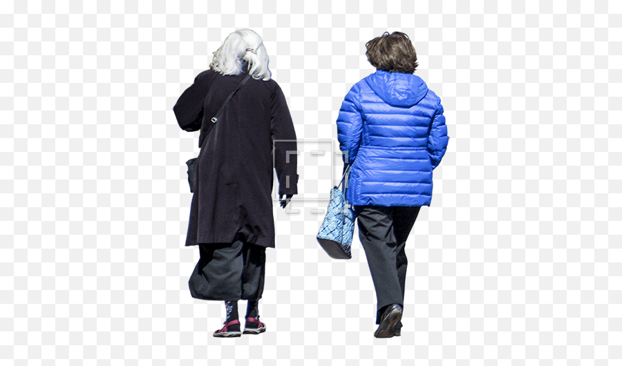Women In Winter Coats - Immediate Entourage Emoji,Old Lady Walking Emoji