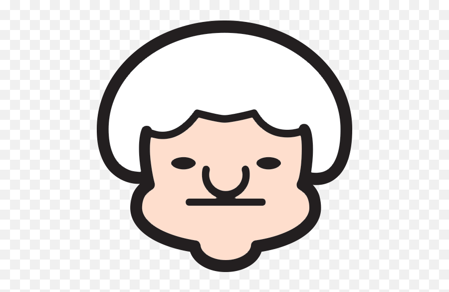 Older Woman - Happy Emoji,Old Man Heart Old Lady Emoji