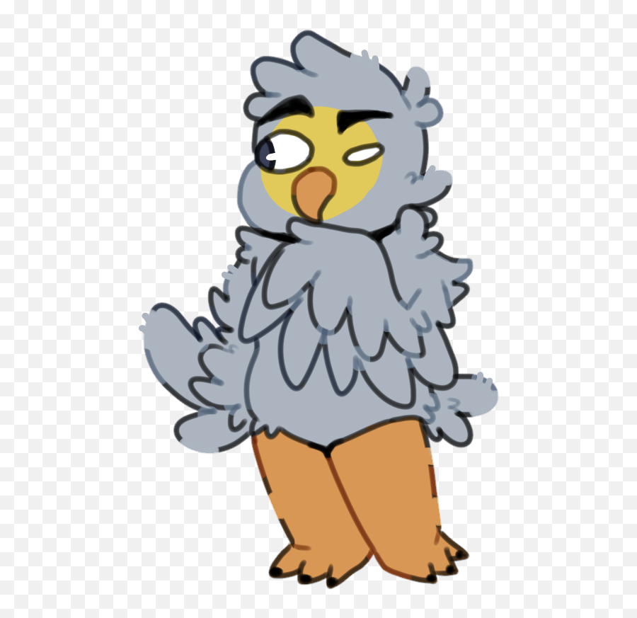 Thinking Emoji U2014 Weasyl - Fictional Character,Bird Emoji