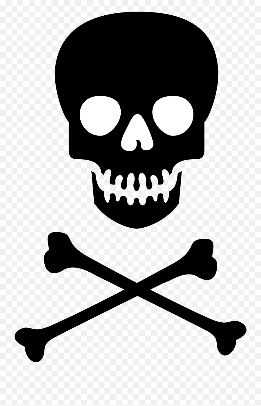 Skull And Crossbones Png Clipart Png - Skull And Crossbones Transparent Background Emoji,Poison Emoji