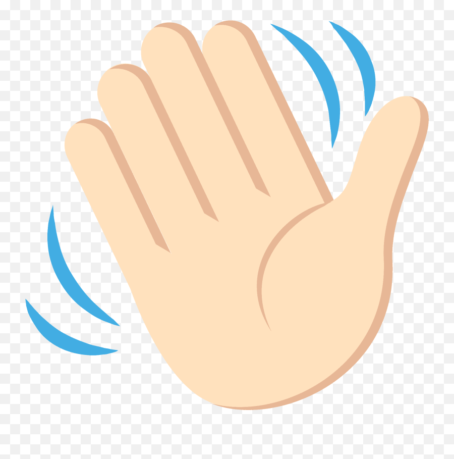Waving Hand Emoji Clipart - Emoji,Emoji Mano