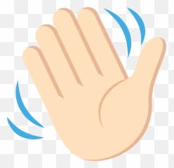 Waving Hand Emoji Clipart - Emoji,Emoji Mano