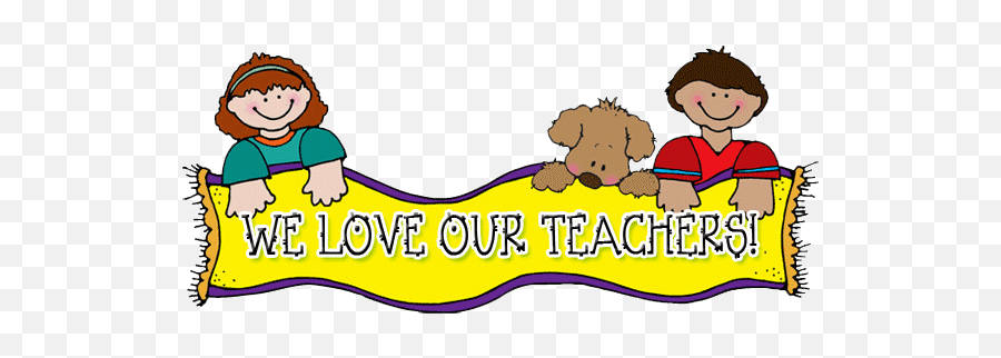 Teachers - We Love Our Teachers Clipart Full Size Png Emoji,Teacher Emoji Png