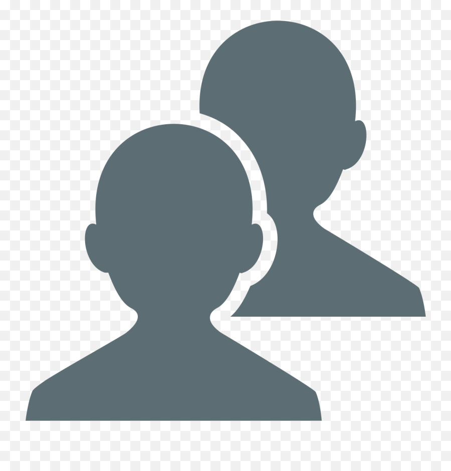 Busts In Silhouette Emoji Clipart - Busts In Silhouette Emoji Png,Silhouette Emoji