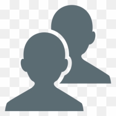 Busts In Silhouette Emoji Clipart - Busts In Silhouette Emoji Png,Silhouette Emoji