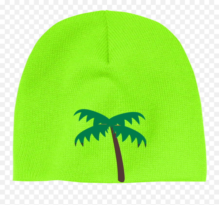 Download Hd Palm Tree Emoji Cp91 100 Acrylic Beanie - Palm Palm Tree Emoji Pdf,Cap Emoji