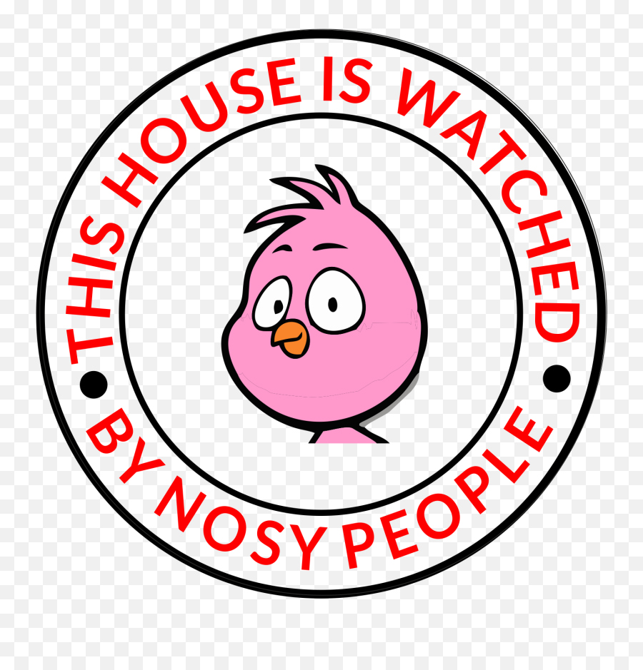 4x Neighbourhood Watch Stickers Signsticker This House Is Watched By Nosy - Notre Dame High School Guam Emoji,Heavy Metal Emoji