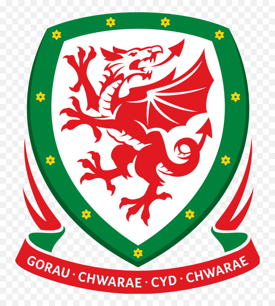 Wales Football Welsh Football - Wales Football Logo Png Emoji,Welsh Flag Emoticon