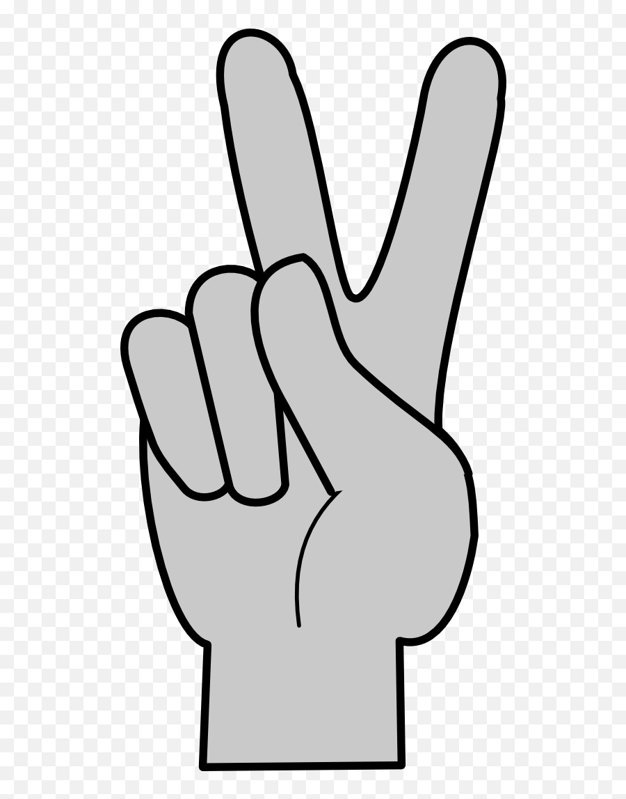 Download Svg Transparent Stock Clip Art - Cartoon Peace Sign Fingers Emoji,Peace Finger Emoji