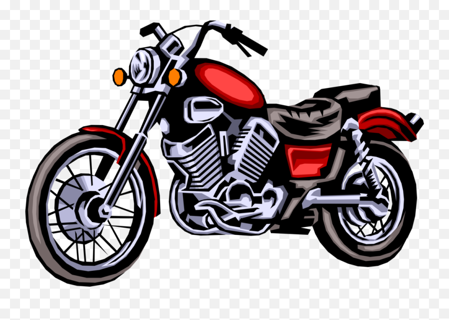 Download Vector Illustration Bike - Motorcycle Clipart Emoji,Motorcycle Emoticon Android
