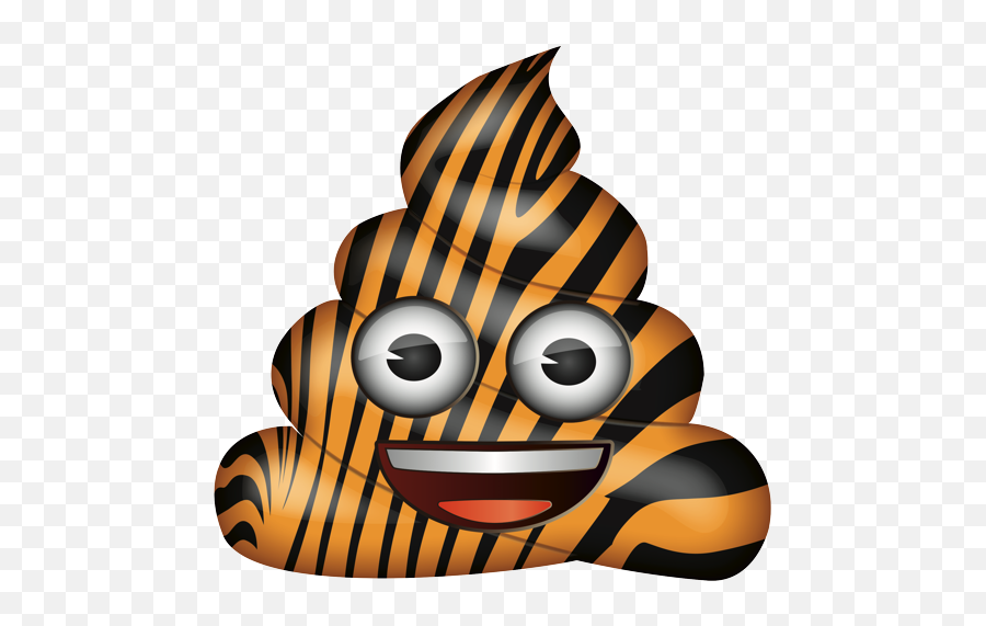 Emoji - Tiger Poop Emoji,Angry Shit Emoji