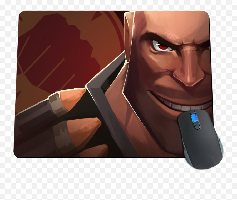 Valve Storered Heavy Extreme Closeup Mousepad - Biggreenpepper Heavy Emoji,Balloonicorn Tf2 Png Emoticon