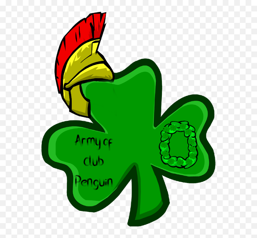 August Fan Art Army Of Club Penguin - Clover Emoji,Horn Emoticon Club Pegnuin