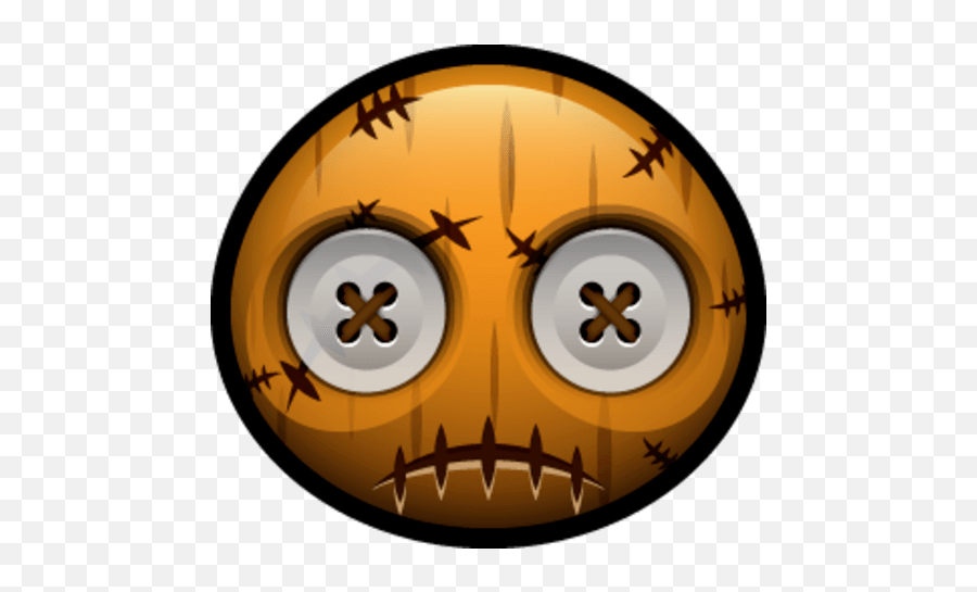 Halloween Emoticon Smileys Halloween - Voodoo Doll Icon Emoji,Crossed Eyed Emoticon