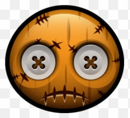 Halloween Emoticon Smileys Halloween - Voodoo Doll Icon Emoji,Crossed Eyed Emoticon