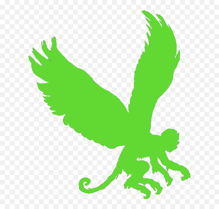 Winged Monkeys - Silhouette Flying Monkey Clipart Emoji,Mflying Money Emojis